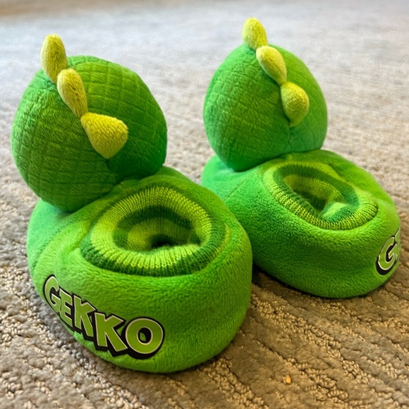 PJ Masks Toddler Boy Green Gekko Slippers Size 7-8 - Picture 4 of 6